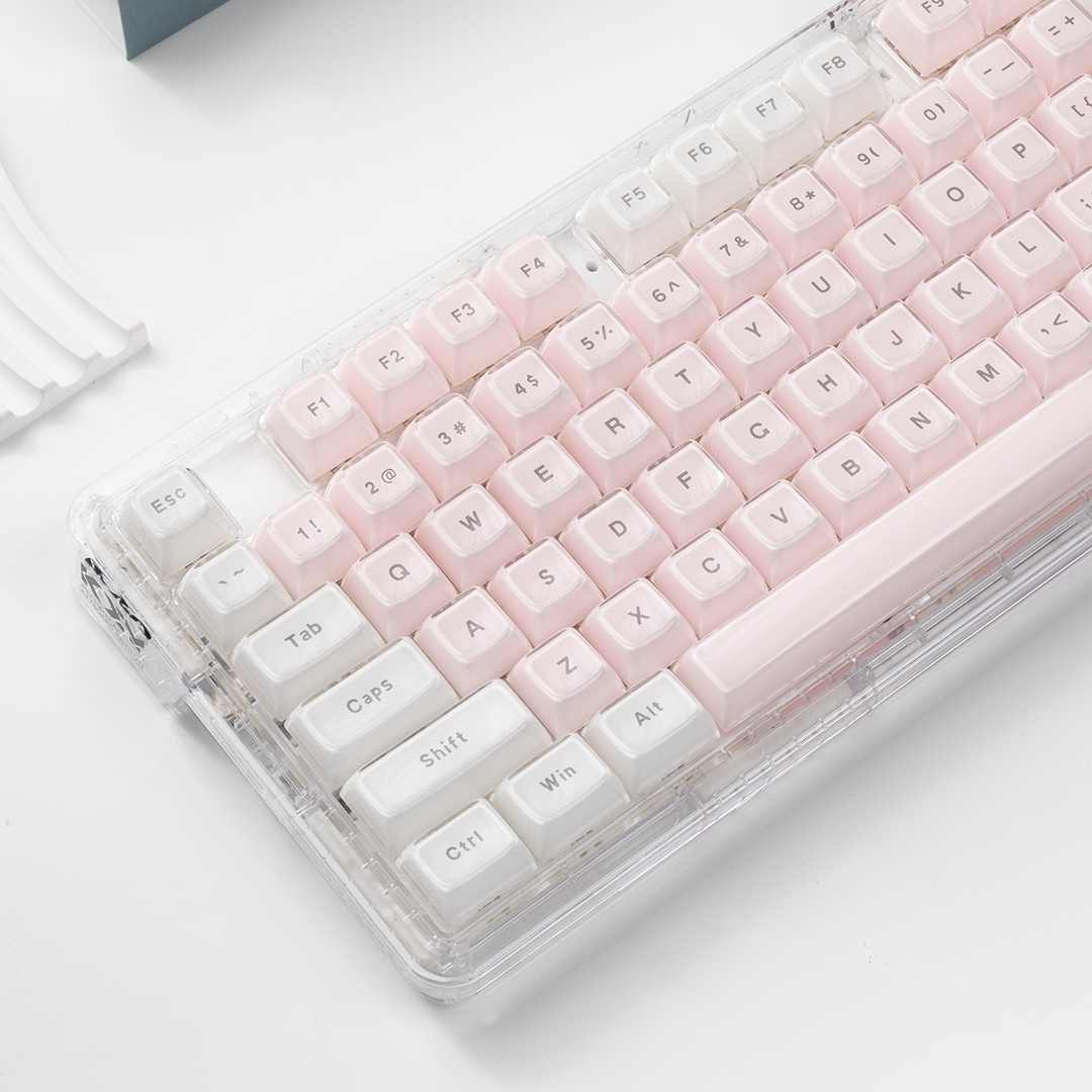 Teclas Transparentes de Crista - Pc Gaming Pink avaliação e preço