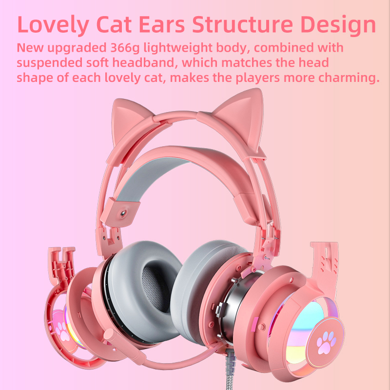 Fone de Ouvido Gamer Rosa para - Pc Gaming Pink avaliação e preço