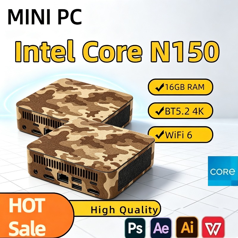 Mini PC Compacto Intel N150, C - Pc Gaming Intel avaliação e preço